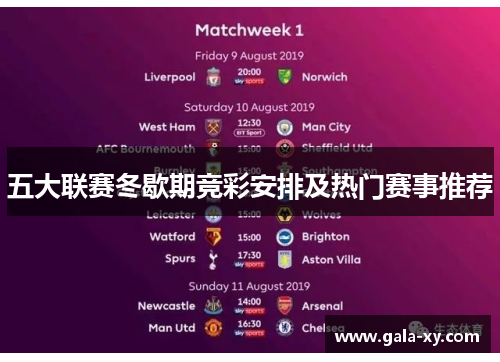 五大联赛冬歇期竞彩安排及热门赛事推荐