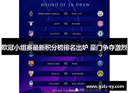 欧冠小组赛最新积分榜排名出炉 豪门争夺激烈